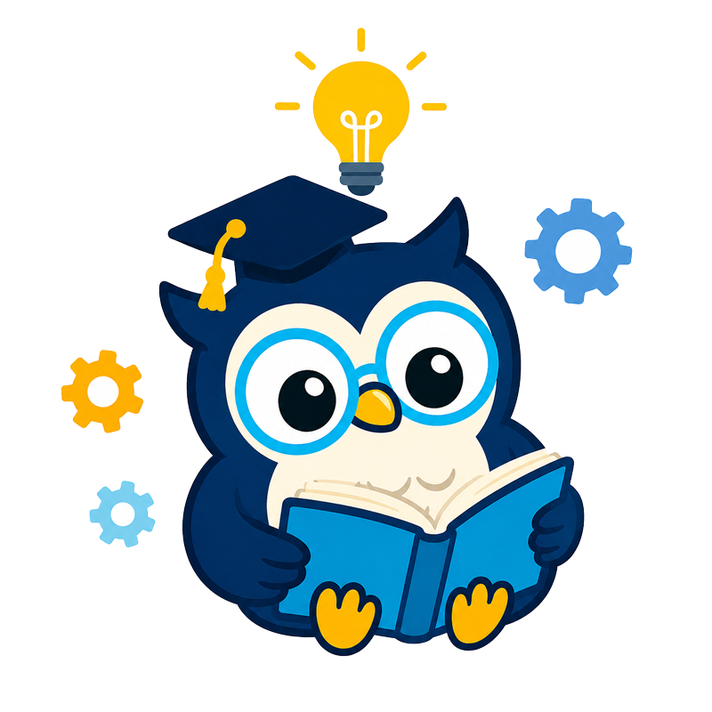 WP SEO Agent owl mascot with a glowing AI brain and industry icons